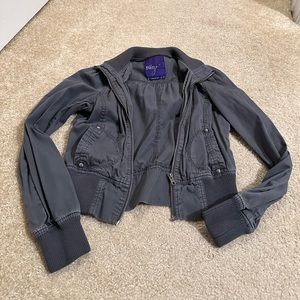 Grey Bomber Jacket